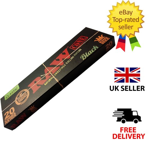 Raw black cones king size - size,